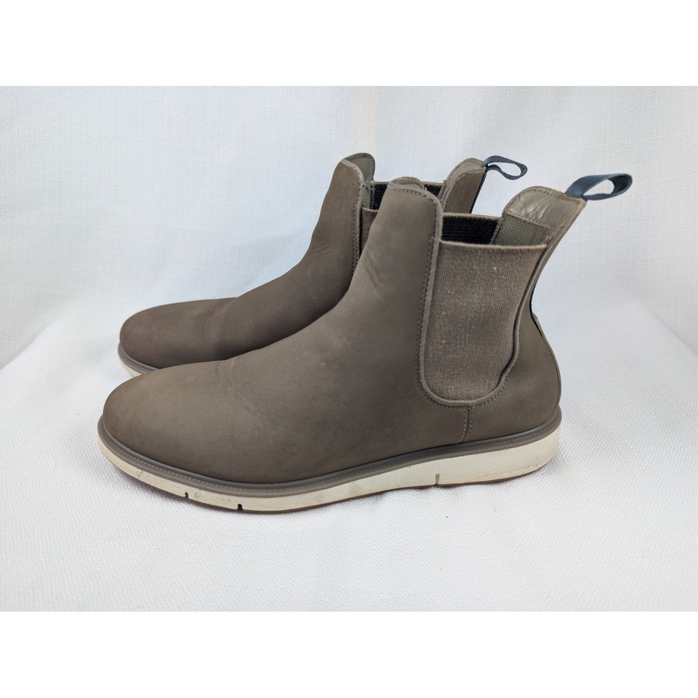 Swims Men 9 Motion Chelsea Boots Taupe Suede Waterproof All Weather Slip On Gorp